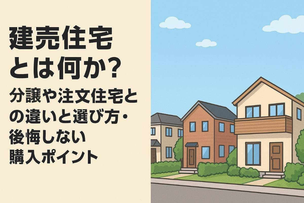 建売住宅とは何か?分譲や注文住宅との違いと選び方・後悔しない購入ポイント | 健康ニュース | 奈良県の注文住宅でシックハウス対策をお考えの方 ...