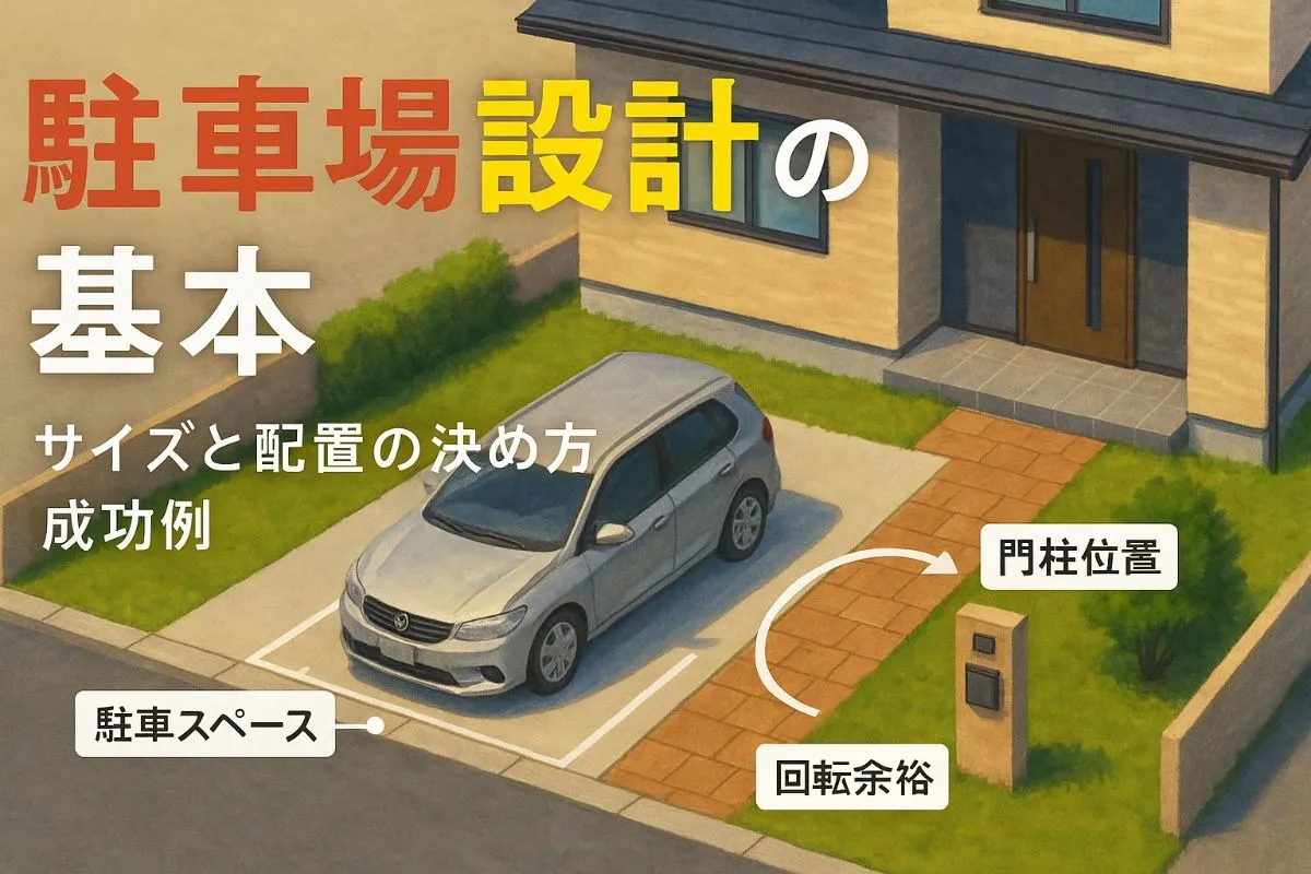 注文住宅で駐車場を設計する際に失敗しないサイズや配置の決め方と成功事例を徹底解説