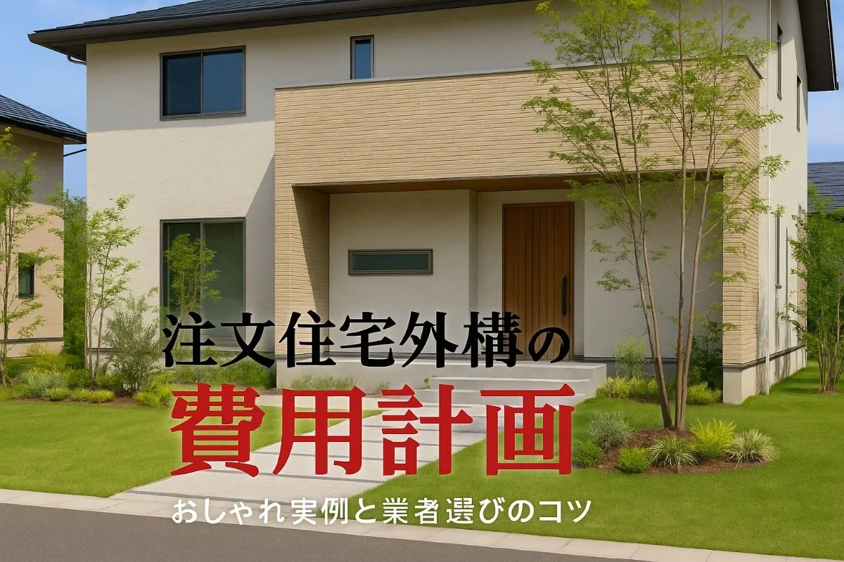 注文住宅の外構で失敗しない費用相場と計画術｜おしゃれな実例と賢い業者選びも解説