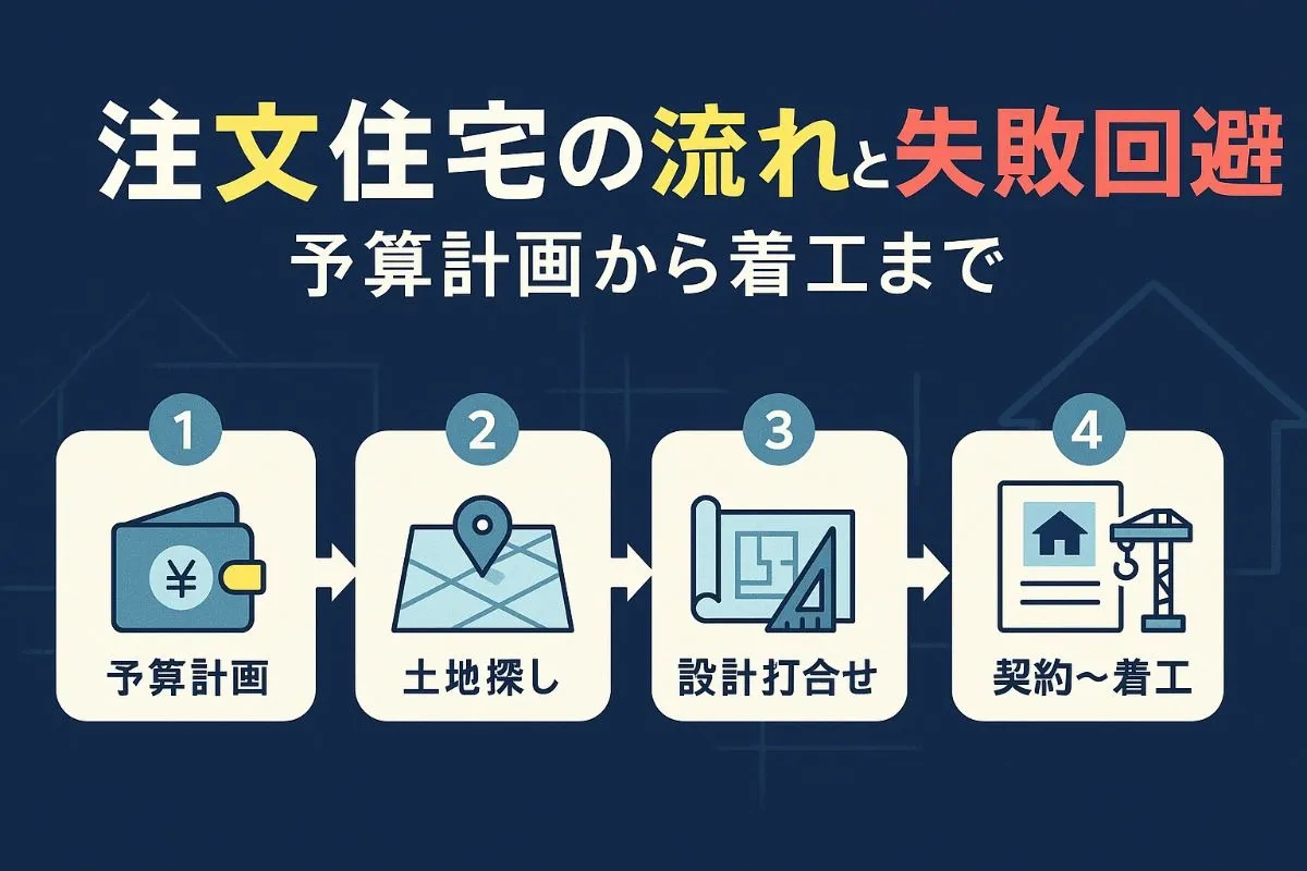 注文住宅は何から始めるの全体流れと失敗しない家づくりステップ徹底解説