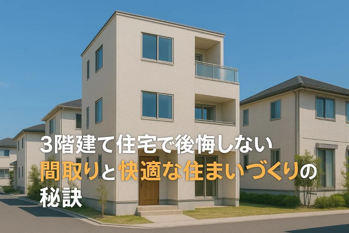 3階建て住宅で後悔しない間取りと快適な住まいづくりの秘訣