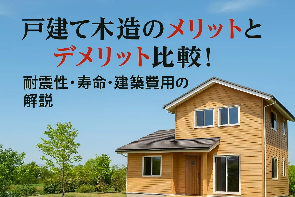 戸建て木造のメリットとデメリット比較！耐震性・寿命・建築費用の解説