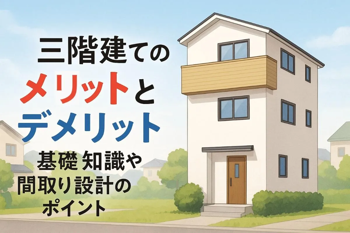 三階建てのメリットとデメリットを徹底解説｜基礎知識や間取り設計のポイント