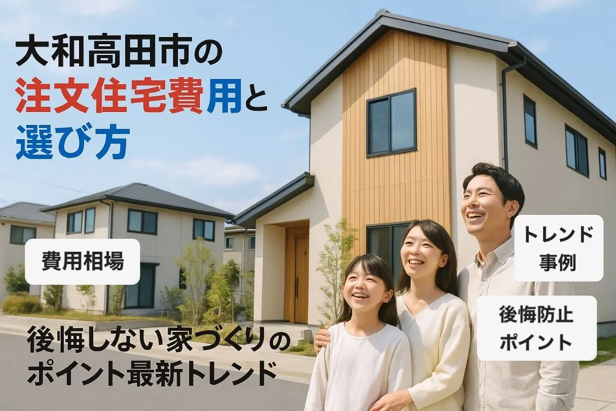 大和高田市で注文住宅の費用相場と後悔しない選び方！最新トレンド事例も解説
