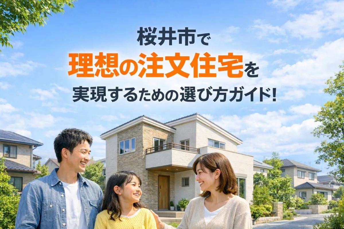 桜井市で理想の注文住宅を実現するための選び方ガイド！