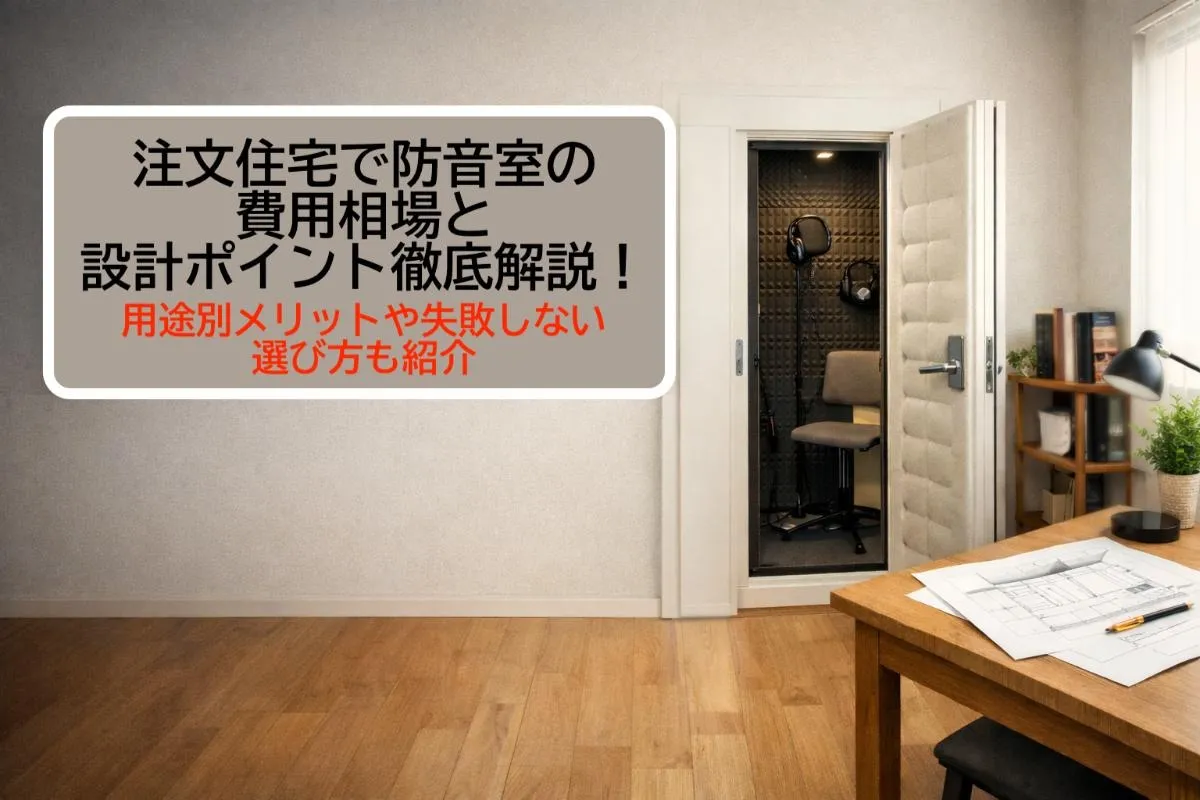 注文住宅で防音室の費用相場と設計ポイント徹底解説！用途別メリットや失敗しない選び方も紹介