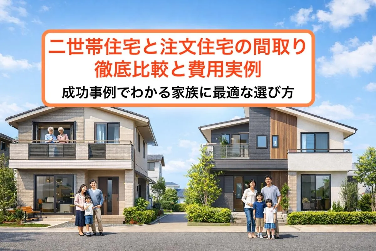 二世帯住宅と注文住宅の間取り徹底比較と費用実例｜成功事例でわかる家族に最適な選び方