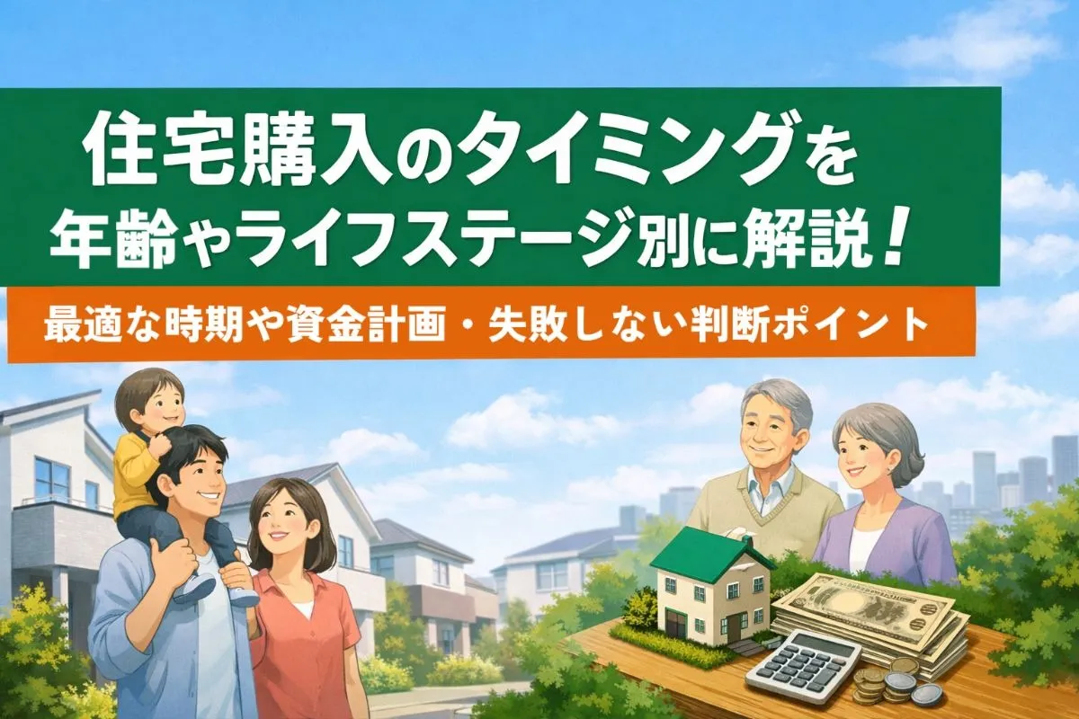 住宅購入のタイミングを年齢やライフステージ別に解説｜最適な時期や資金計画・失敗しない判断ポイント