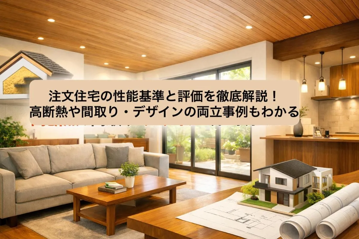 注文住宅の性能基準と評価を徹底解説!高断熱や間取り・デザインの両立事例もわかる