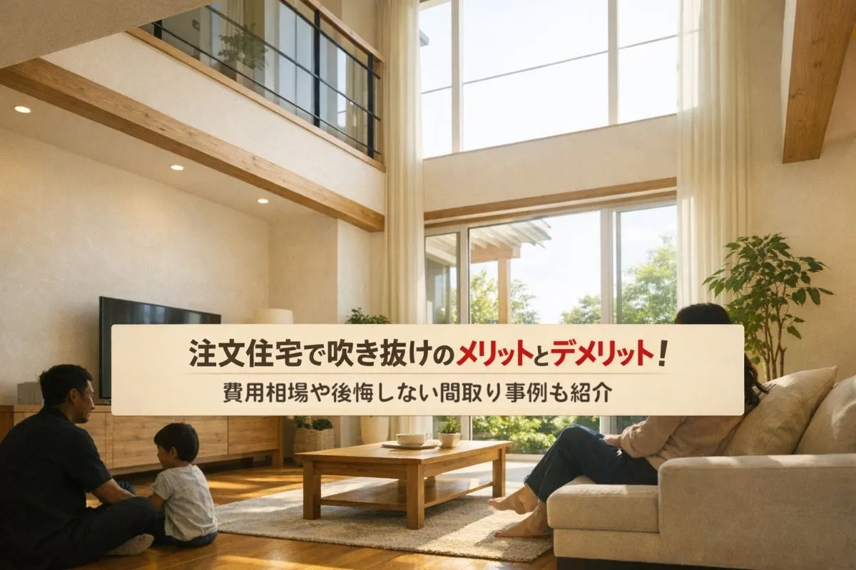 注文住宅で吹き抜けのメリットとデメリット！費用相場や後悔しない間取り事例も紹介