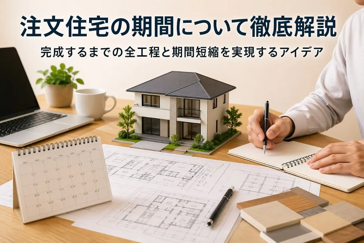 注文住宅の期間について徹底解説｜完成するまでの全工程と期間短縮を実現するアイデア