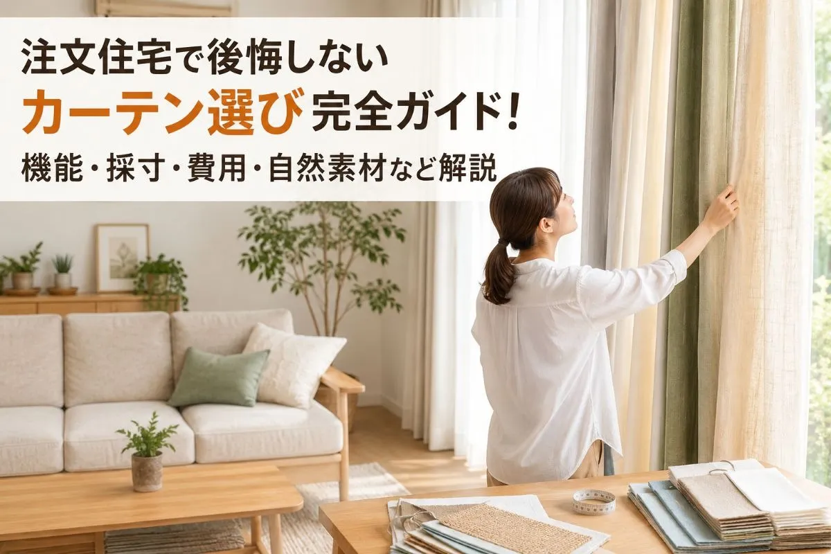 注文住宅で後悔しないカーテン選び完全ガイド!機能・採寸・費用・自然素材など解説