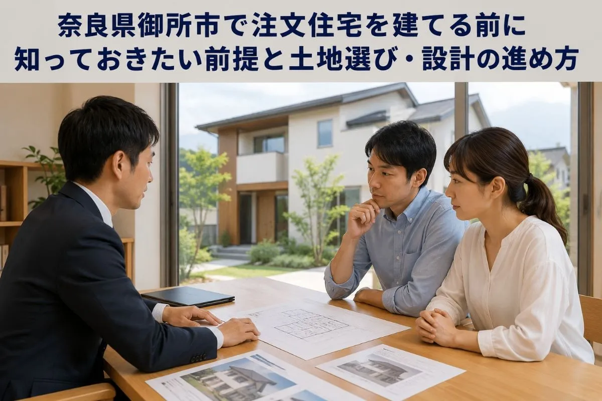 奈良県御所市で注文住宅を建てる前に知っておきたい前提と土地選び・設計の進め方