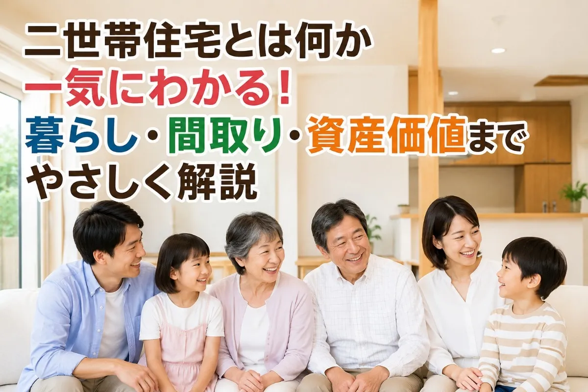 二世帯住宅とは何かが一気にわかる！暮らし・間取り・資産価値までやさしく解説