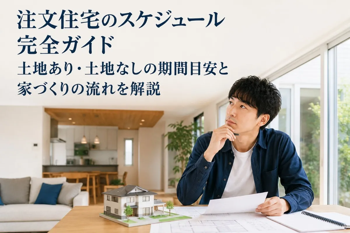 注文住宅のスケジュール完全ガイド|土地あり・土地なしの期間目安と家づくりの流れを解説