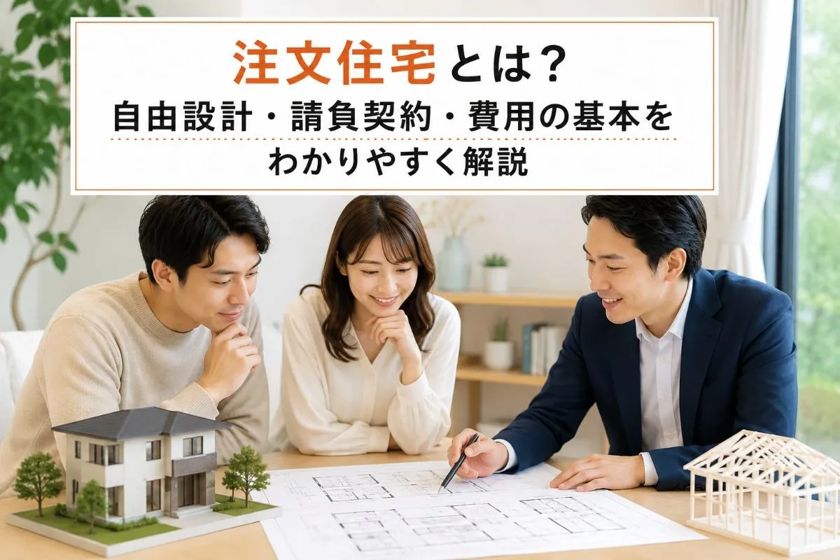 注文住宅とは?自由設計・請負契約・費用の基本をわかりやすく解説